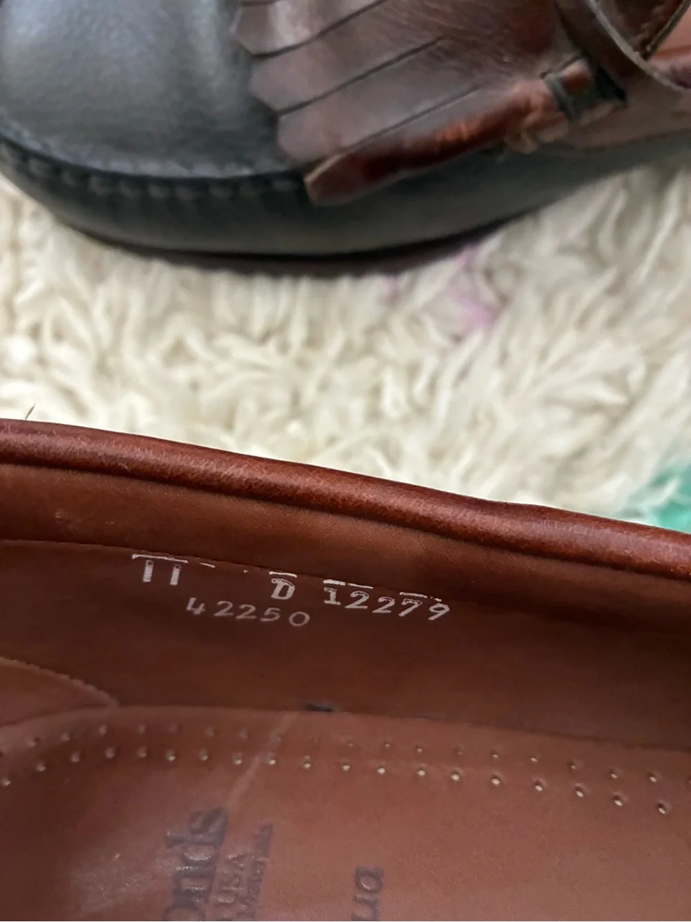 Allen Edmonds Two-Tone Brown & Dark Brown Tassel Kiltie Loafers